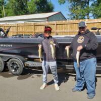 George Wells Fishing Trips Family Walleyes on Woman Lake